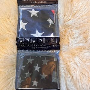 2 Mens Flag Gaiter 6 in 1 Face Coverings Multi Use Covers Head Beard Fishing